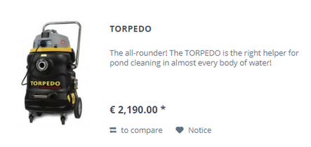 teichsauger torpedo